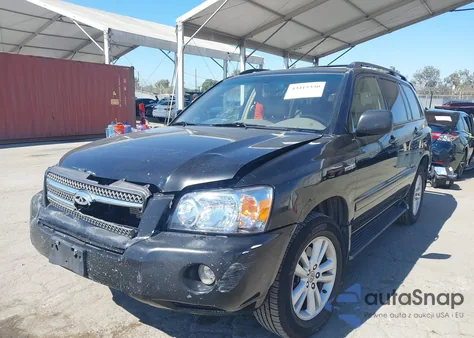 2006 Toyota Highlander Hybrid Limited V6 из США, поврежденный, VIN JTEEW21A960027709